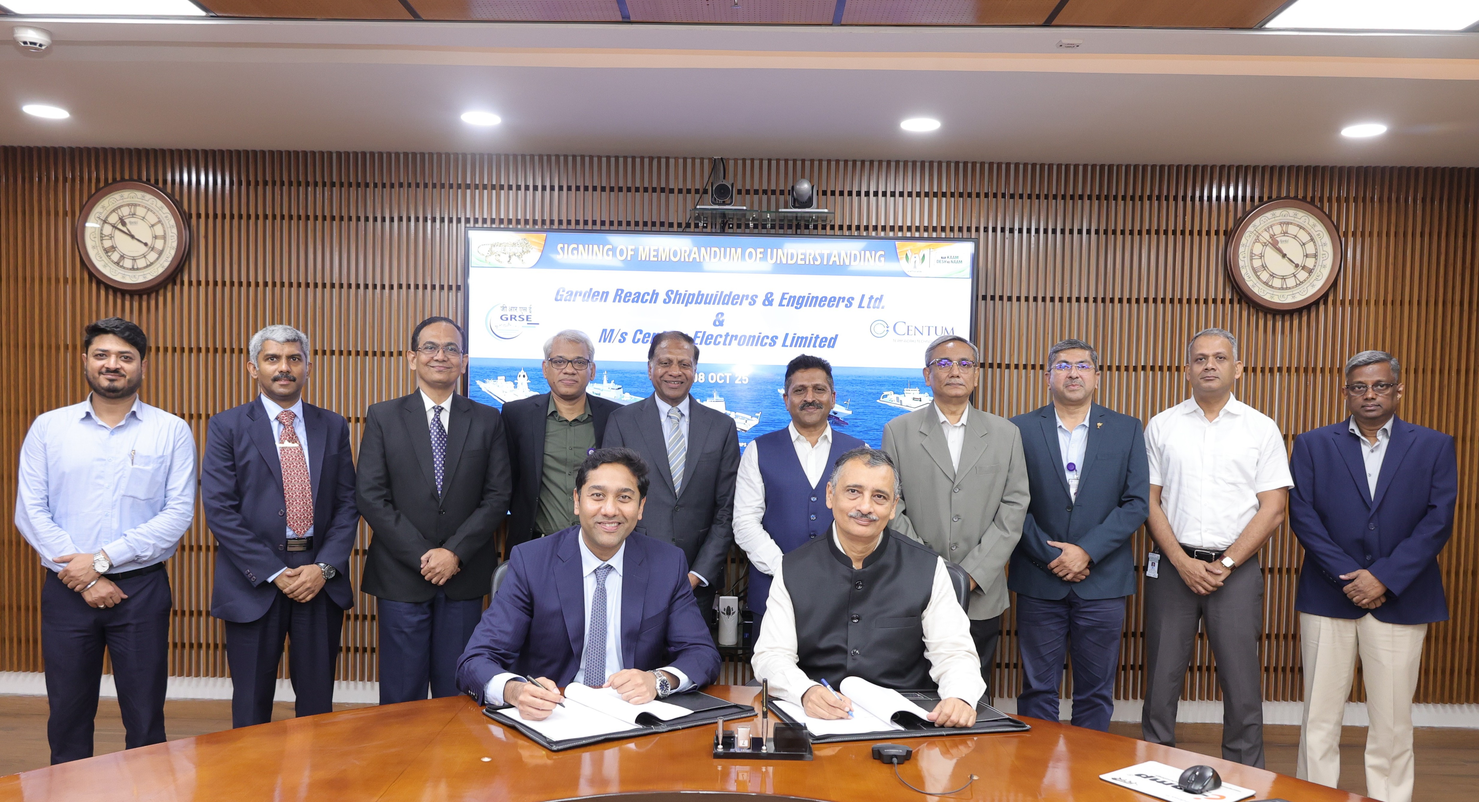 GRSEs Indigenous Push in Defence Technology: Signs MoU with Centum  Electronics for High-Tech Navigation System 